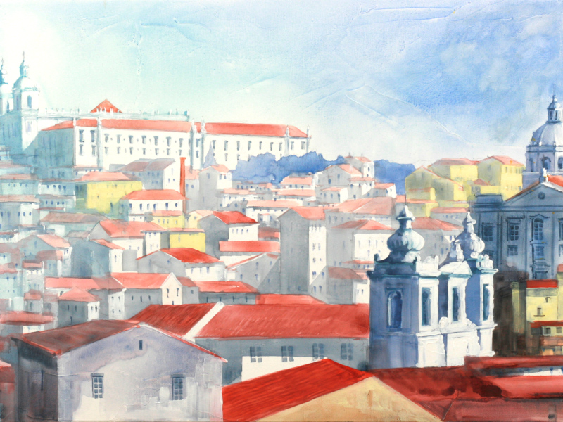 António Neves - Vista de Lisboa
