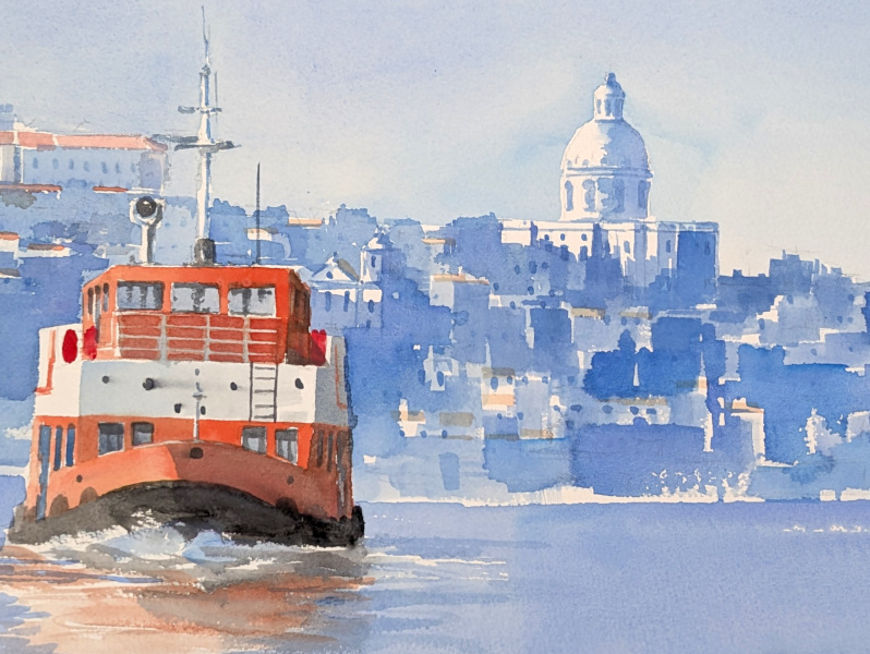 António Neves - Vista de Lisboa